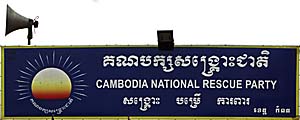 Cambodia National Rescue Party Sign by Asienreisender
